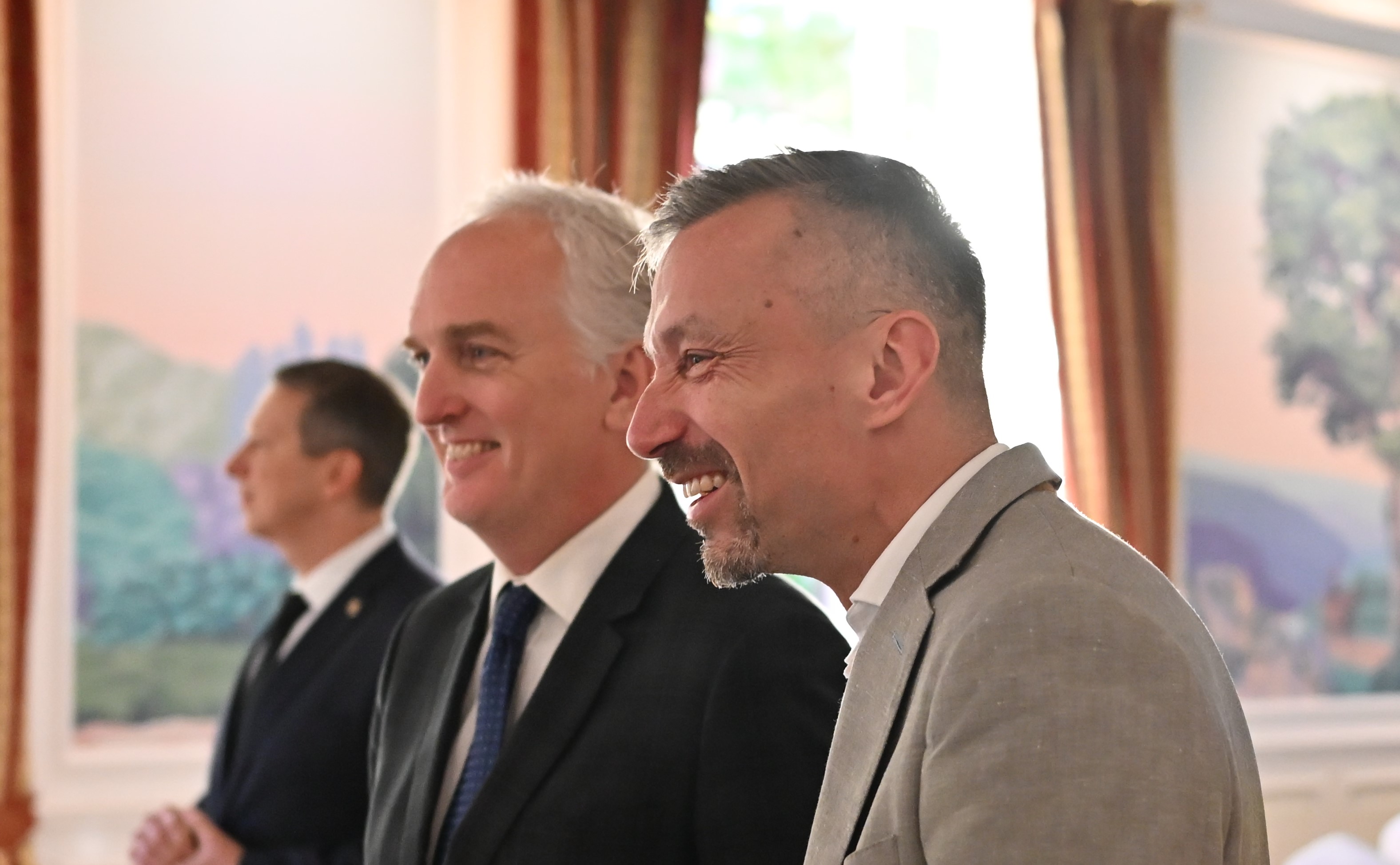 Sovicka and Stacey at AmCham's Business Outlook